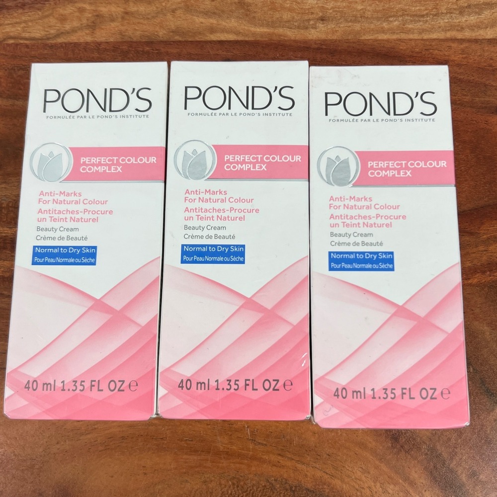 3x POND'S Perfect Colour Complex Anti-Marks Beauty Cream Normal Dry Skin 40ml